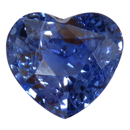 1.88 ct Heart Shape Blue Sapphire : Rich Blue