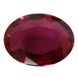 1.25 ct Oval Ruby : Deep Rich Red