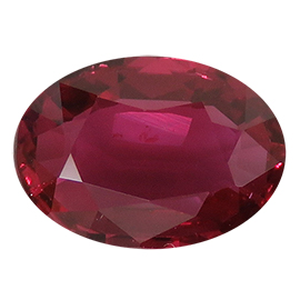 1.13 ct Oval Ruby : Deep Rich Red