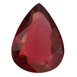 1.02 ct Pear Shape Ruby : Deep Rich Red
