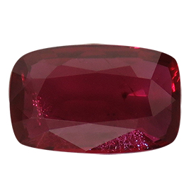 1.01 ct Cushion Cut Ruby : Deep Rich Red