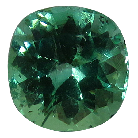 2.07 ct Cushion Cut Emerald : Rich Grass Green