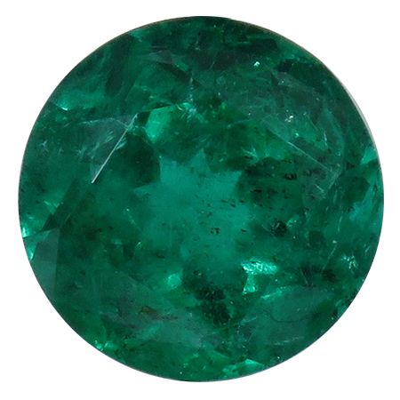 1.25 ct Deep Rich Green Round Natural Emerald