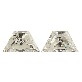 0.29 cttw Pair of Trapezoid Diamonds : G / VS2