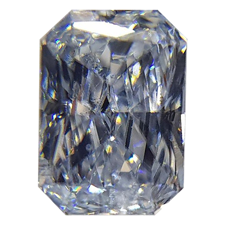 0.34 ct Radiant Diamond : Fancy Light Blue / SI1