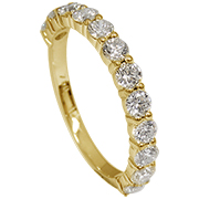 18K Yellow Gold 0.96ct Diamond Band