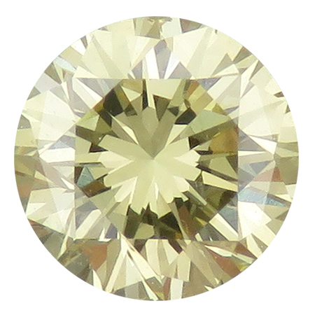 0.57 ct Round Diamond : Fancy Yellow / SI1