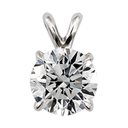 14K White Gold 1.00 ct. Diamond Pendant