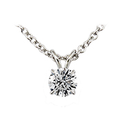 14K White Gold 0.50 ct. Diamond Pendant