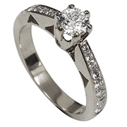 18K White Gold 0.65cttw Diamond Setting