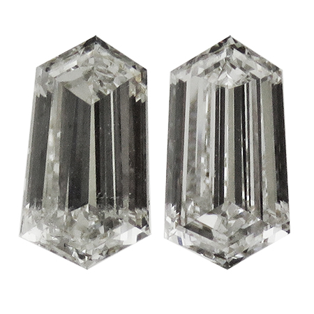 0.95 cttw Pair of Fantasy Natural Diamonds : F / SI1