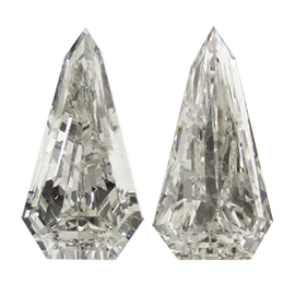 0.88 cttw Pair of Fantasy Natural Diamonds : H / VS2