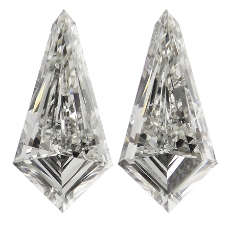 1.84 cttw Pair of Kite  Diamonds : I / VS1