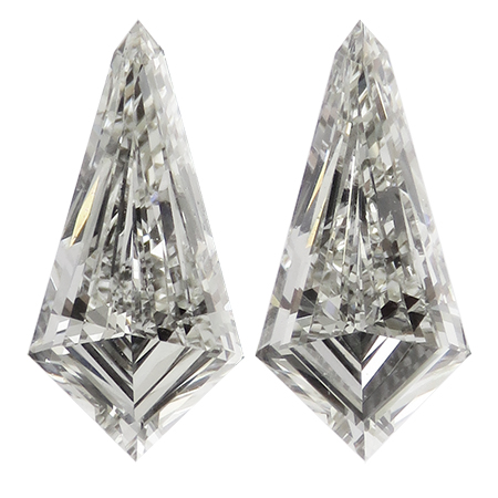 1.84 cttw Pair of Kite  Natural Diamonds : I / VS1