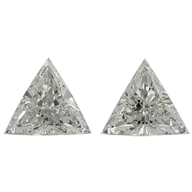 1.35 cttw Pair of Trillion Diamonds : I / VS1