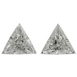 1.35 cttw Pair of Trillion Natural Diamonds : I / VS1