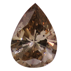 0.85 ct Pear Shape Diamond : Fancy Champagne / SI3