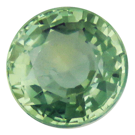 0.80 ct Round Sapphire : Green