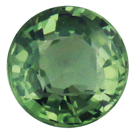 0.68 ct Round Sapphire : Green