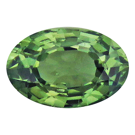 0.77 ct Oval Sapphire : Green