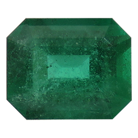 1.50 ct Rich Green Natural Emerald Cut Natural Emerald
