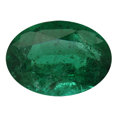 1.78 ct Oval Emerald : Deep Green