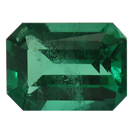 1.69 ct Emerald Cut Emerald : Deep Rich Green