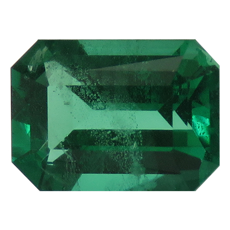 1.69 ct Emerald Cut Emerald : Deep Rich Green