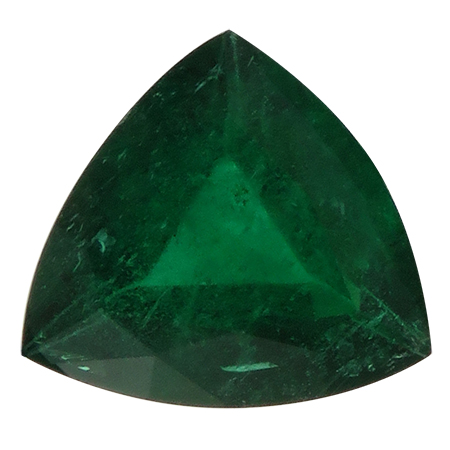 1.47 ct Trillion Emerald : Deep Green