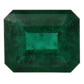 1.18 ct Emerald Cut Emerald : Fine Green