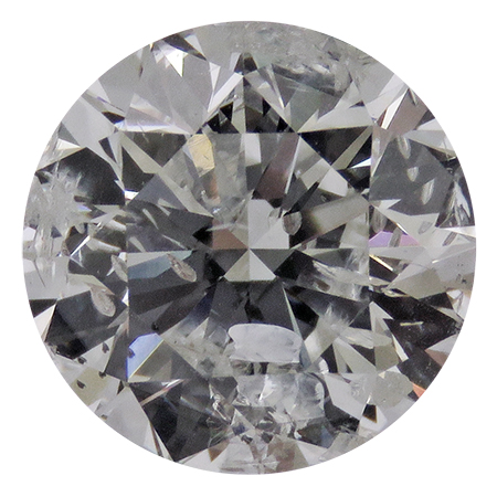 4.00 ct Round Natural Diamond : H / I1