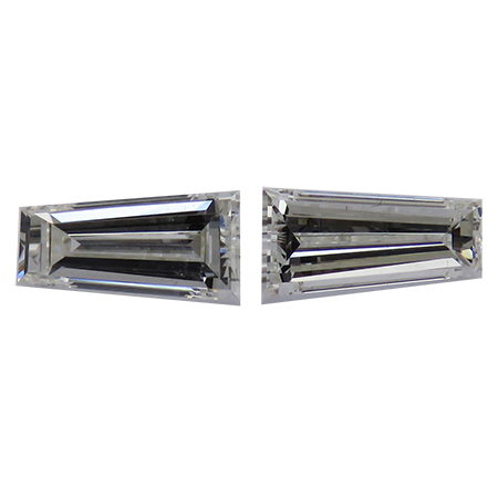 0.95 cttw Pair of Taper Baguette Natural Diamonds : H / VS1