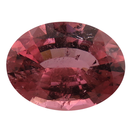 8.55 ct Brownish Red Oval Rubelite