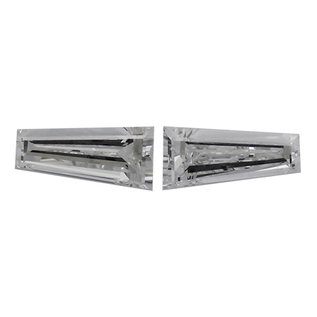 1.10 cttw Pair of Taper Baguette Natural Diamonds : F / VS1