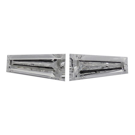 1.10 cttw Pair of Taper Baguette Diamonds : F / VS1