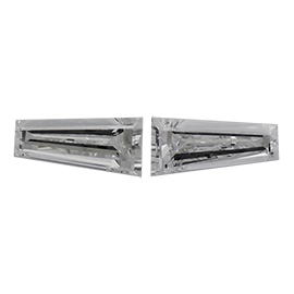 1.10 cttw Pair of Taper Baguette Natural Diamonds : F / VS1