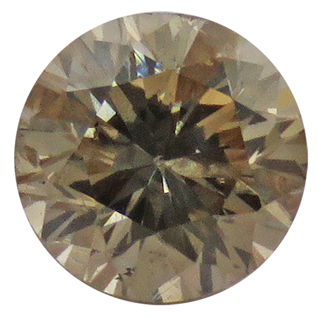 0.34 ct Round Diamond : Fancy Brown / I1