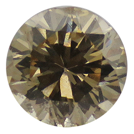 0.35 ct Round Diamond : Fancy Yellowish Brown / SI2