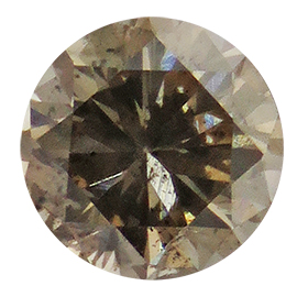 0.36 ct Round Diamond : Fancy Brown / I1