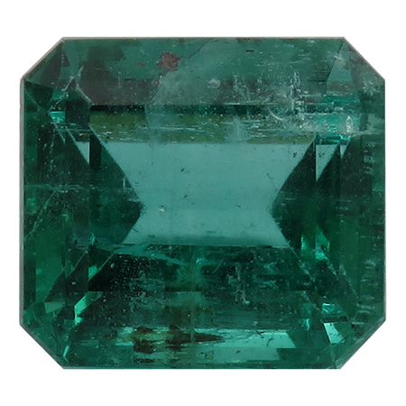 6.71 ct Emerald Cut Emerald : Intense Green