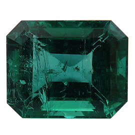 10.24 ct Emerald Cut Emerald : Green