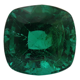 2.72 ct Intense Green Cushion Cut Natural Emerald