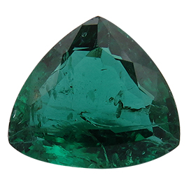 7.45 ct Trillion Emerald : Deep Rich Green
