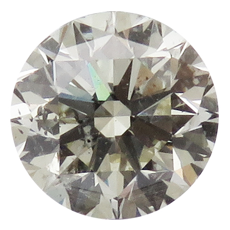 1.70 ct Round Natural Diamond : N / SI2