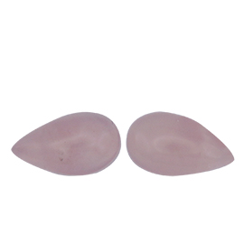 16.55 ct Pair of Light Pink Pear Shape Natural Quartz