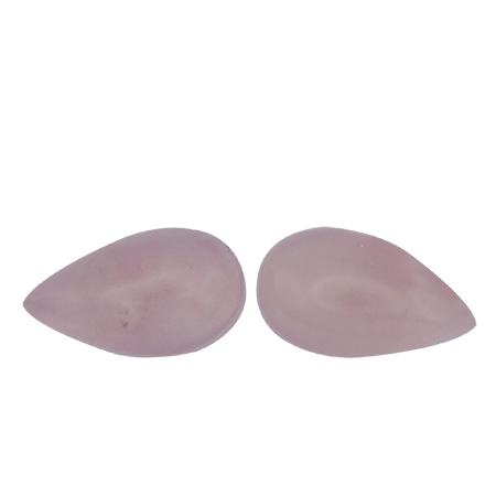 16.55 ct Pair of Pear Shape Quartz : Light Pink