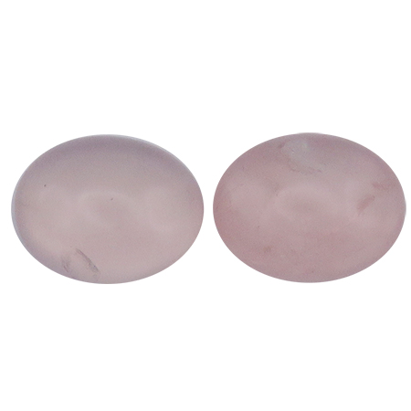 3.27 ct Pair of Oval Quartz : Soft Pink