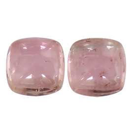 1.37 ct Pair of Radiant Tourmaline : Deep Darkish Pink