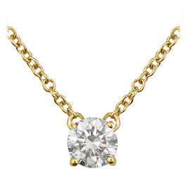 14K Yellow Gold  Pendant : 0.40 cttw Diamond