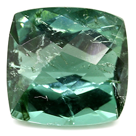 3.44 ct Cushion Cut Tourmaline : Rich Green